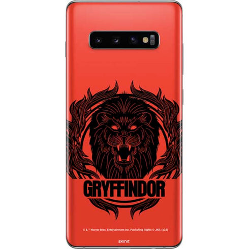 Wizarding Worlds Harry Potter Gryffindor Illustration Galaxy S10 Plus Skin