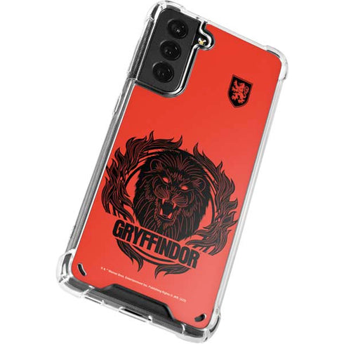 Wizarding Worlds Harry Potter Gryffindor Illustration Galaxy S21 5G Clear Case