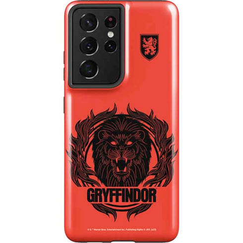 Wizarding Worlds Harry Potter Gryffindor Illustration Galaxy S21 Ultra 5G Pro Case