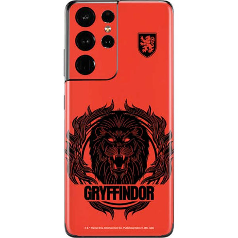 Wizarding Worlds Harry Potter Gryffindor Illustration Galaxy S21 Ultra 5G Skin