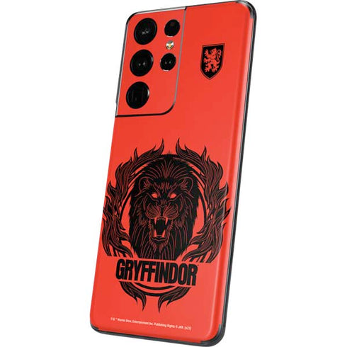 Wizarding Worlds Harry Potter Gryffindor Illustration Galaxy S21 Ultra 5G Skin