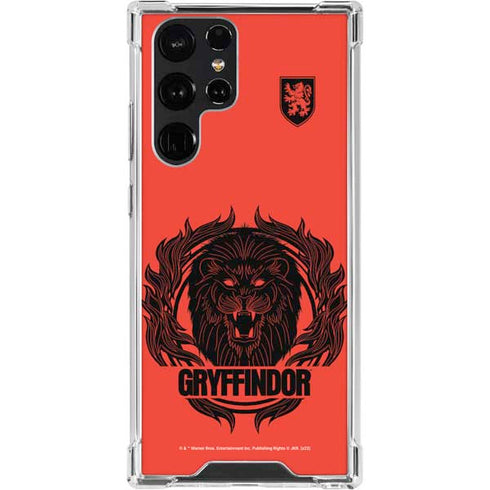 Wizarding Worlds Harry Potter Gryffindor Illustration Galaxy S22 Ultra Clear Case