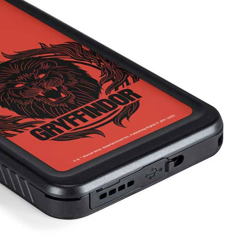 Wizarding Worlds Harry Potter Gryffindor Illustration Galaxy S23 Plus Waterproof Case