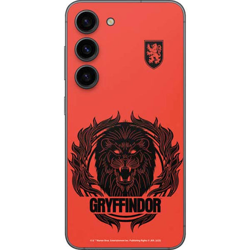 Wizarding Worlds Harry Potter Gryffindor Illustration Galaxy S23 Skin