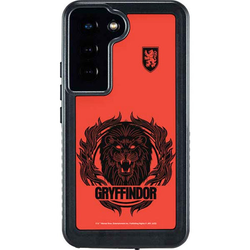 Wizarding Worlds Harry Potter Gryffindor Illustration Galaxy S23 Waterproof Case