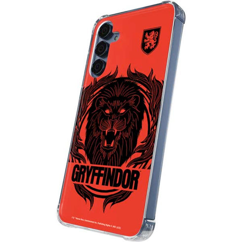 Wizarding Worlds Harry Potter Gryffindor Illustration Galaxy S24 Clear Case