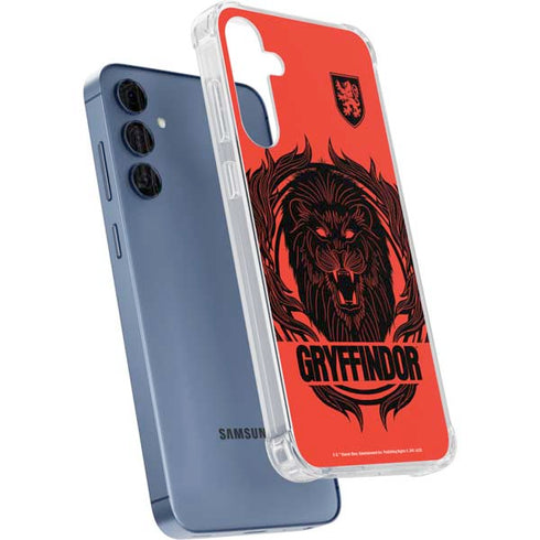 Wizarding Worlds Harry Potter Gryffindor Illustration Galaxy S24 Clear Case