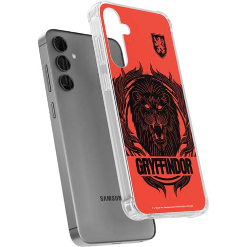 Wizarding Worlds Harry Potter Gryffindor Illustration Galaxy S24 Plus Clear Case