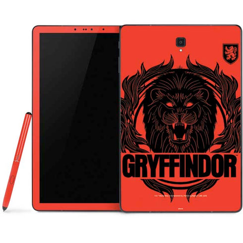 Wizarding Worlds Harry Potter Gryffindor Illustration Samsung Galaxy Tab Skin
