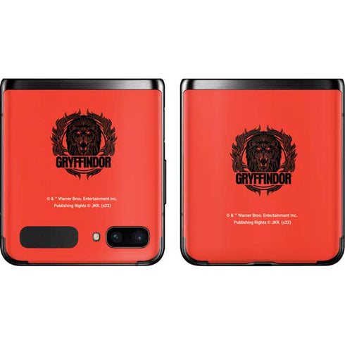 Wizarding Worlds Harry Potter Gryffindor Illustration Galaxy Z Flip Skin