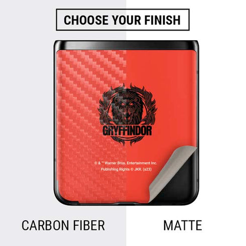 Wizarding Worlds Harry Potter Gryffindor Illustration Galaxy Z Flip Skin