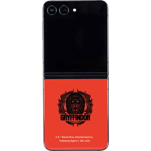 Wizarding Worlds Harry Potter Gryffindor Illustration Galaxy Z Flip5 5G Skin