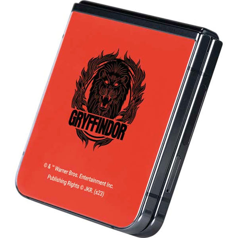 Wizarding Worlds Harry Potter Gryffindor Illustration Galaxy Z Flip5 5G Skin