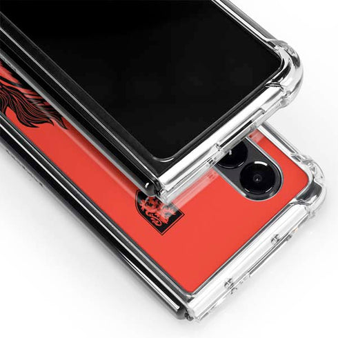 Wizarding Worlds Harry Potter Gryffindor Illustration Galaxy Z Fold4 5G Clear Case