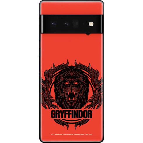 Wizarding Worlds Harry Potter Gryffindor Illustration Google Pixel 6 Pro Skin