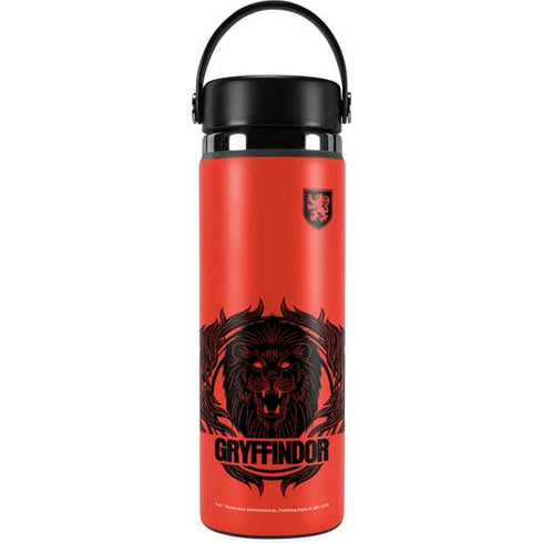 Wizarding Worlds Harry Potter Gryffindor Illustration Hydro Flask 20oz Wide Mouth Skin