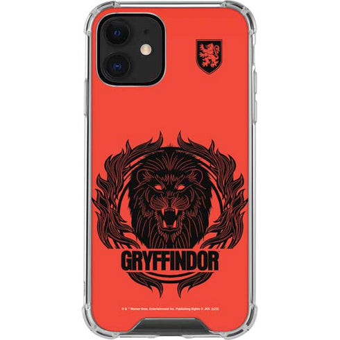 Wizarding Worlds Harry Potter Gryffindor Illustration iPhone 12 Clear Case