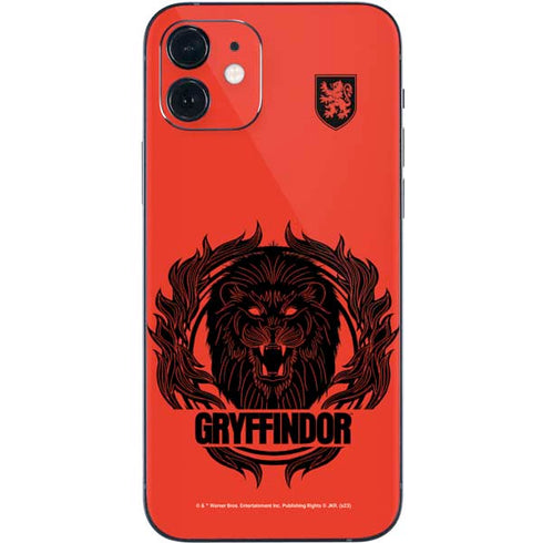 Wizarding Worlds Harry Potter Gryffindor Illustration iPhone 12 Mini Skin
