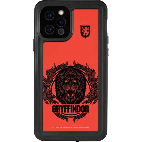 Wizarding Worlds Harry Potter Gryffindor Illustration iPhone 12 Pro Waterproof Case
