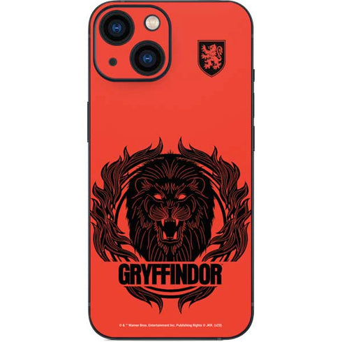Wizarding Worlds Harry Potter Gryffindor Illustration iPhone 13 Mini Skin