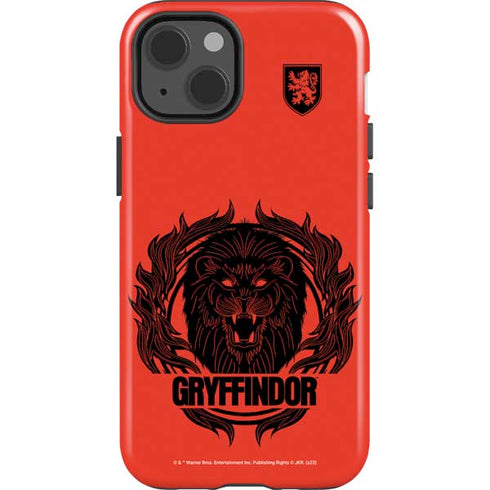Wizarding Worlds Harry Potter Gryffindor Illustration iPhone 14 Impact Case