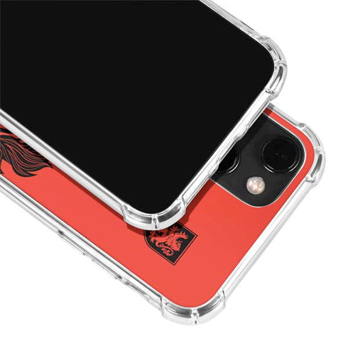 Wizarding Worlds Harry Potter Gryffindor Illustration iPhone 14 Plus Clear Case