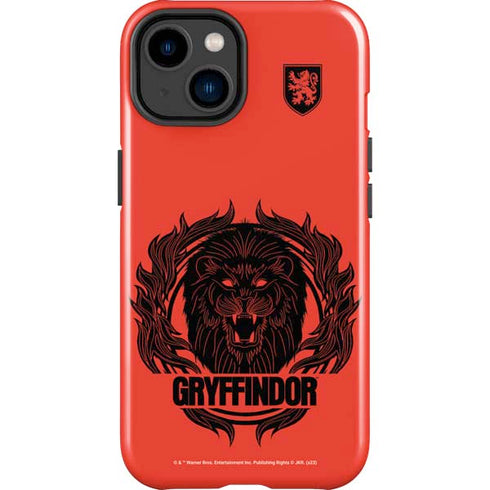 Wizarding Worlds Harry Potter Gryffindor Illustration iPhone 15 Plus Impact Case