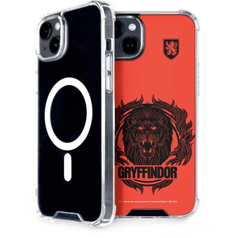 Wizarding Worlds Harry Potter Gryffindor Illustration iPhone 15 Plus MagSafe Case