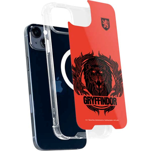 Wizarding Worlds Harry Potter Gryffindor Illustration iPhone 15 Plus MagSafe Case