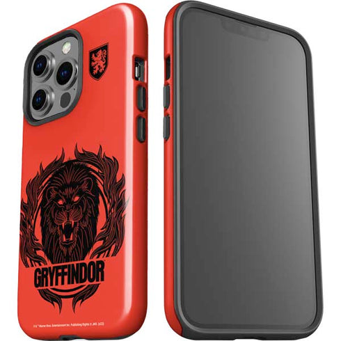 Wizarding Worlds Harry Potter Gryffindor Illustration iPhone 14 Pro Impact Case