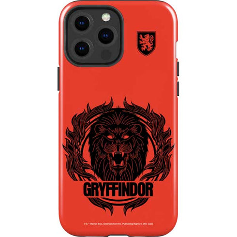 Wizarding Worlds Harry Potter Gryffindor Illustration iPhone 15 Pro Max Impact Case
