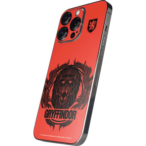 Wizarding Worlds Harry Potter Gryffindor Illustration iPhone 15 Pro Skin
