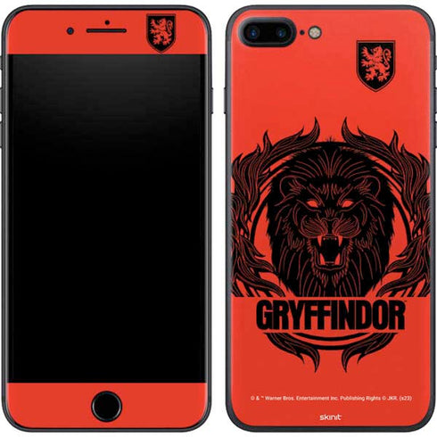Wizarding Worlds Harry Potter Gryffindor Illustration iPhone 8 Plus Skin