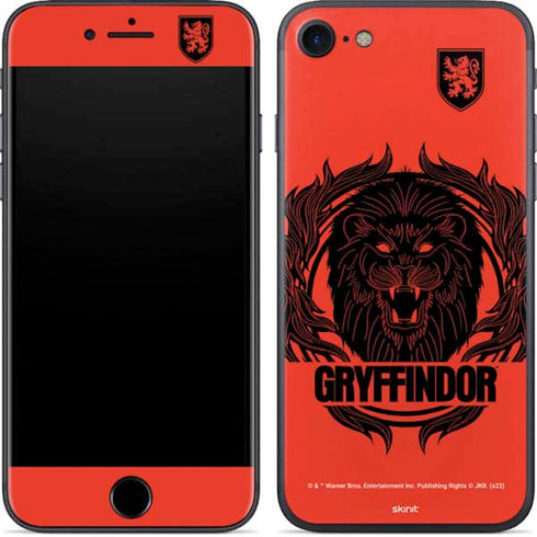 Wizarding Worlds Harry Potter Gryffindor Illustration iPhone SE (2nd & 3rd Gen) Skin