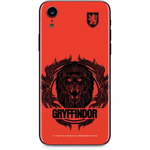 Wizarding Worlds Harry Potter Gryffindor Illustration iPhone XR Skin