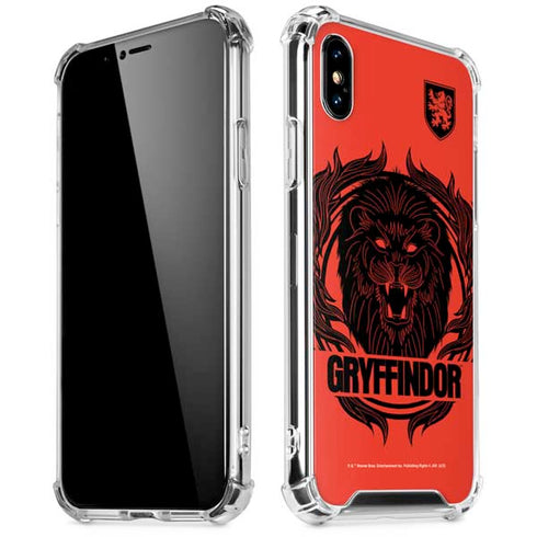 Wizarding Worlds Harry Potter Gryffindor Illustration iPhone XS Max Clear Case