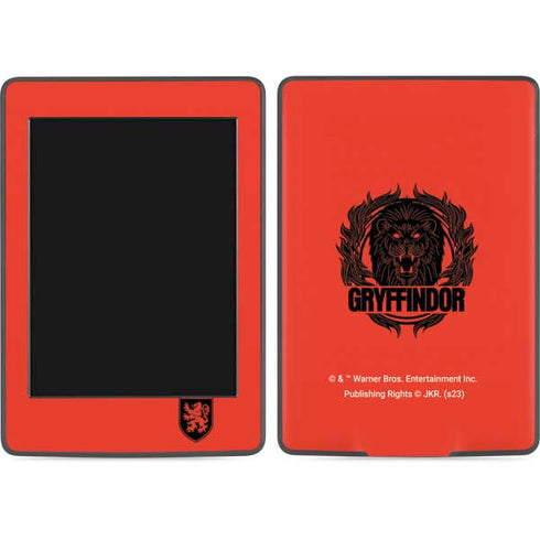 Wizarding Worlds Harry Potter Gryffindor Illustration Amazon Kindle Skin
