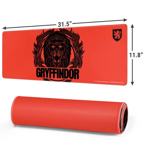 Wizarding Worlds Harry Potter Gryffindor Illustration Gaming Mouse Pad