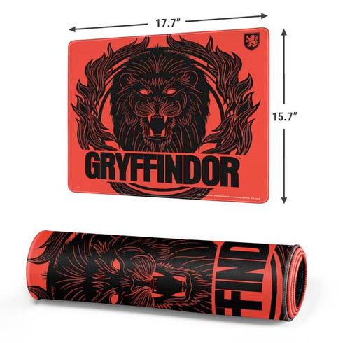 Wizarding Worlds Harry Potter Gryffindor Illustration Gaming Mouse Pad