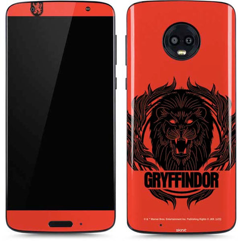 Wizarding Worlds Harry Potter Gryffindor Illustration Moto G6 Skin