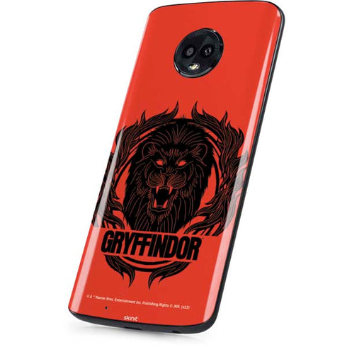Wizarding Worlds Harry Potter Gryffindor Illustration Moto G6 Skin