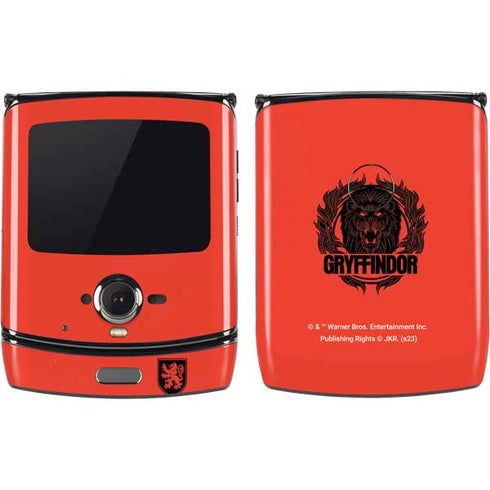 Wizarding Worlds Harry Potter Gryffindor Illustration Motorola RAZR Skin