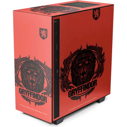Wizarding Worlds Harry Potter Gryffindor Illustration NZXT H510 Compact ATX Mid-Tower Case Skin