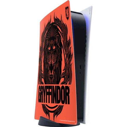 Wizarding Worlds Harry Potter Gryffindor Illustration PS5 Digital Edition Console Skin