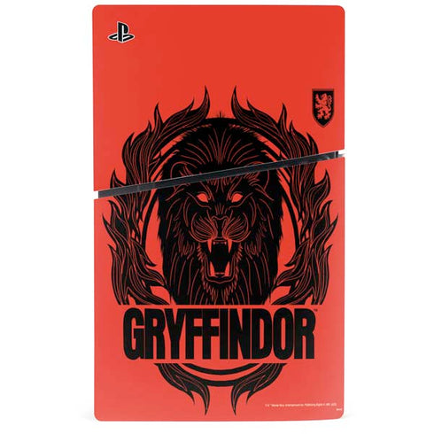 Wizarding Worlds Harry Potter Gryffindor Illustration PS5 Slim Disk Bundle Skin