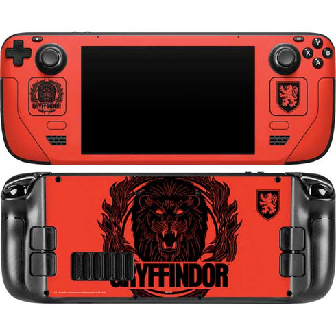 Wizarding Worlds Harry Potter Gryffindor Illustration Steam Deck Handheld Gaming Computer Skin
