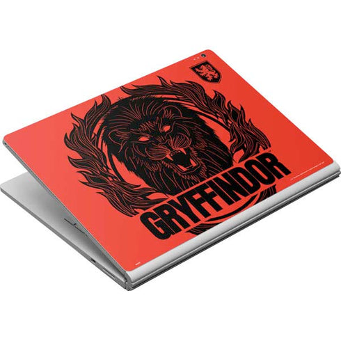 Wizarding Worlds Harry Potter Gryffindor Illustration Surface Book Skin
