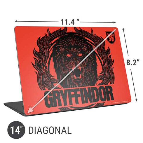 Wizarding Worlds Harry Potter Gryffindor Illustration Universal Laptop 14in (11.4 x 8.2in) Skin