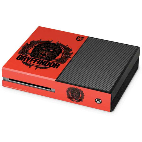 Wizarding Worlds Harry Potter Gryffindor Illustration Xbox One Console Skin