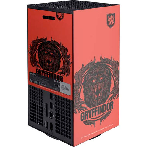Wizarding Worlds Harry Potter Gryffindor Illustration Xbox Series X Console Skin